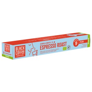 Nespresso Black Coffee Roasters Espresso Roast kologisk - Styrke 9