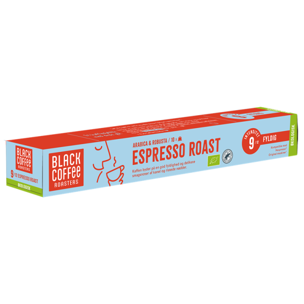 Nespresso Black Coffee Roasters Espresso Roast kologisk - Styrke 9