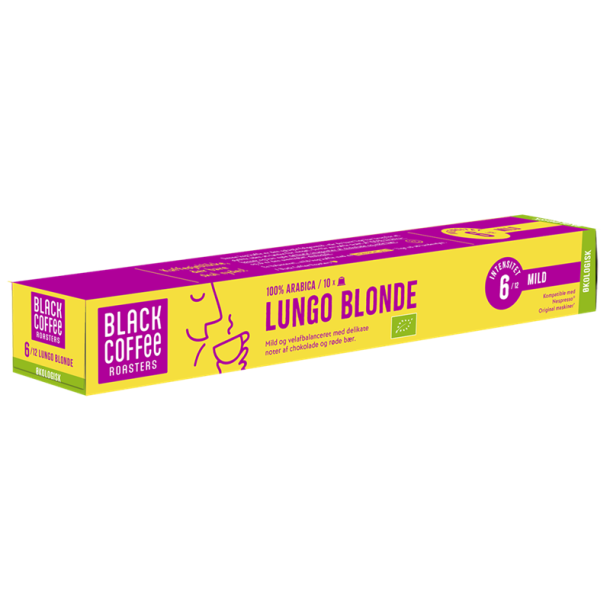 Nespresso Black Coffee Roasters Lungo Blonde kologisk - Styrke 6