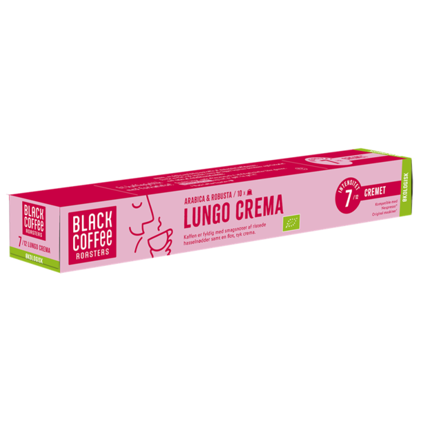 Nespresso Black Coffee Roasters Lungo Crema kologisk - Styrke 7