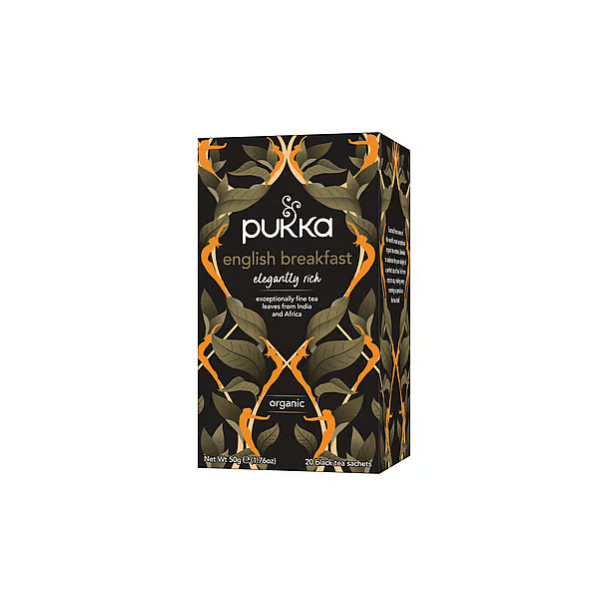 PUKKA TE KO - SORTTE ENGLISH BREAKFAST - 20 breve