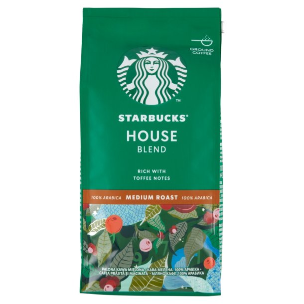 Starbucks House Blend - Malet Kaffe - 200 gr. (Get p dato) 1 stk. p lager.