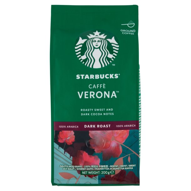 Starbucks Verona Blend - Dark Roast - Malet Kaffe - 200 gr.