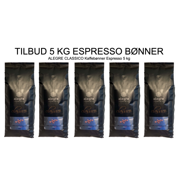 Kaffebnner Espresso Alegre CLASSICO 5 kg -30%