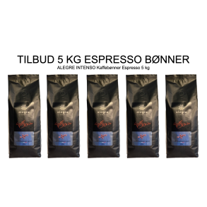 Kaffebnner Espresso Alegre INTENSO 5 kg -30%