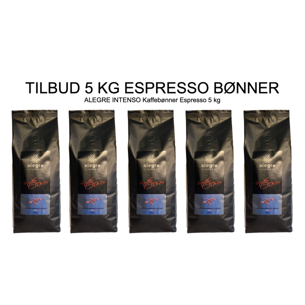 Kaffebnner Espresso Alegre INTENSO 5 kg -30%