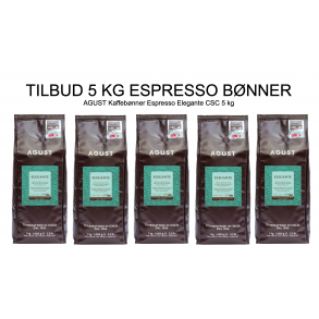 Kaffebnner Espresso AGUST Elegante 5 kg CSC -30%