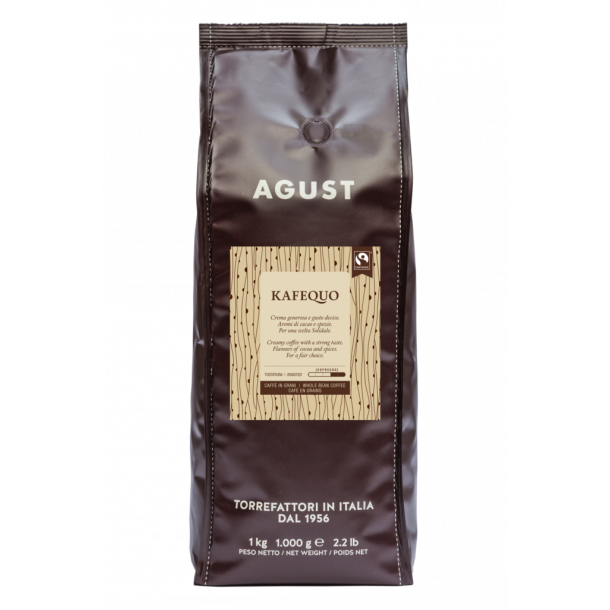 Kaffebnner Espresso AGUST Kafequo 1000g FAIRTRADE