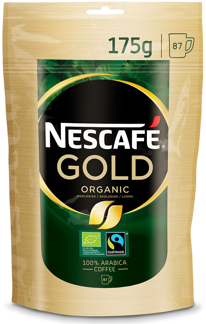 Nescafé Instant Gold Organic 87 kopper 175g