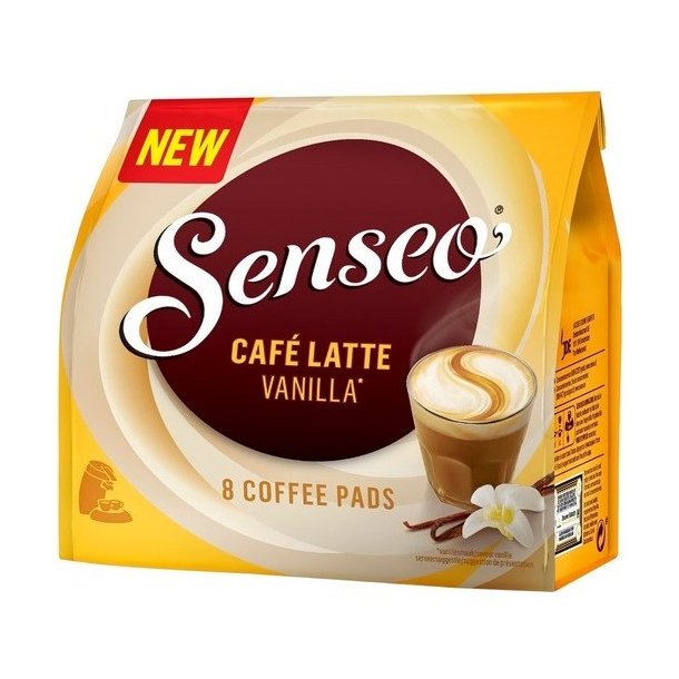 Senseo Café Latte Vanilla KaffePuder Til alle Senseo maskiner 8 puder